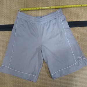 Nike Basketball shorts (size large dri-fit) - Silver with white accents